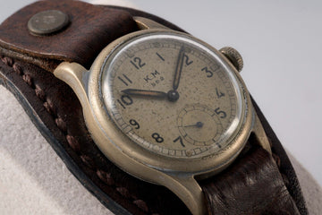 KM Alpina 592 Kriegsmarine WWII military vintage wristwatch, rare collectible timepiece
