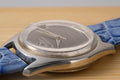 Universal Geneve Polerouter Date, cal. 69, vintage men's wristwatch, exhibition caseback glass