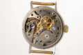 Back view of Eterna vintage watch Cal. 520S, Swiss-made, rare watch, vintage military heritage