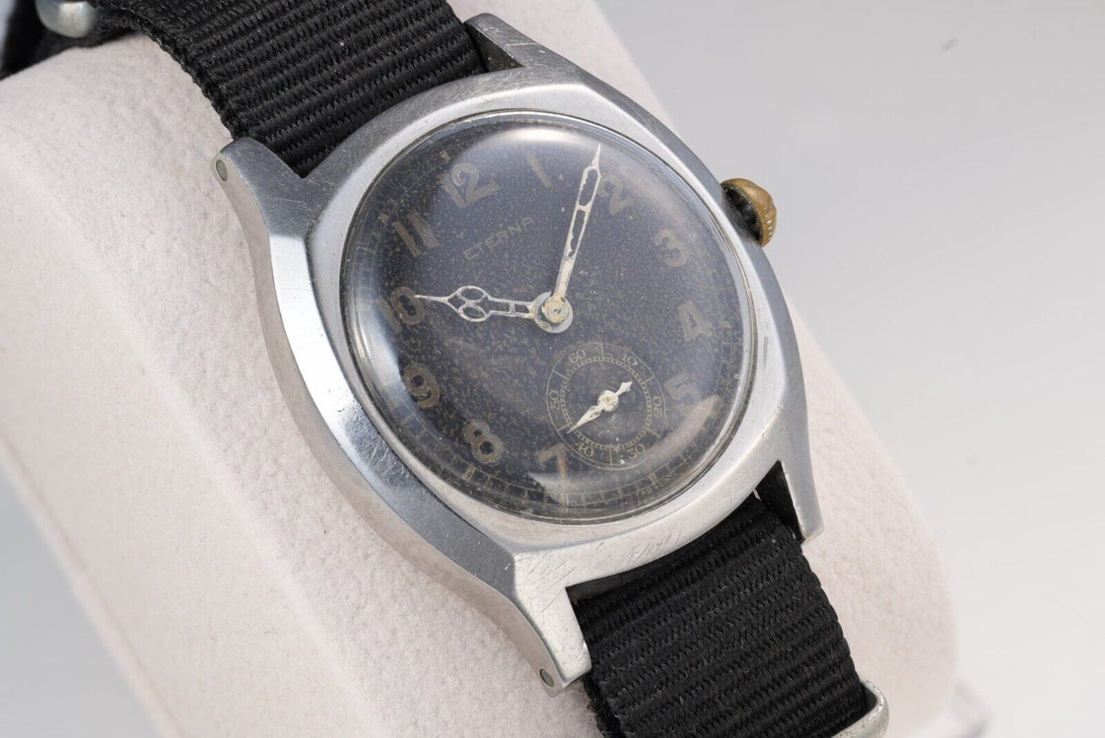 ETERNA Majetek Early Typ Watch Pilot Wristwatch Czech Air Force WWII - Cal.520