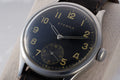 Close-up of ETERNA WWII military watch, 36.5mm dial, vintage design, classic Swiss craftsmanship