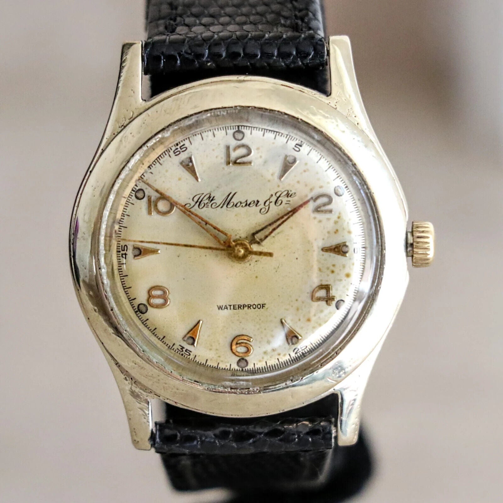 H. MOSER & Cie. Wristwatch Cal. ETA 1100  17 Rubis Swiss Waterproof Watch