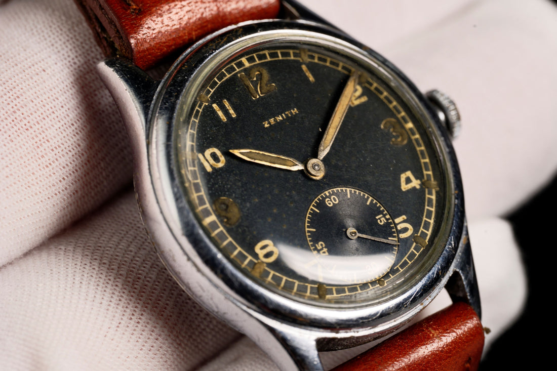 Zenith DH Militay watch with movement 12 4-6
