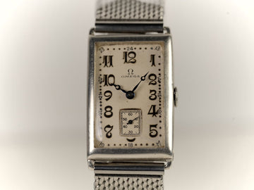Omega Vintage watch Cal. 20F CK730 Silver solid case Gold Numders