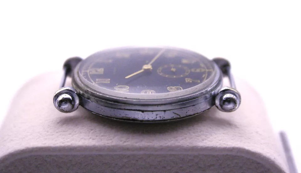 Nivada military watch, Swiss craftsmanship, vintage men's wristwatch, mechanical movement