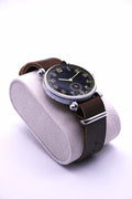 Nivada vintage military watch, Swiss mechanical movement, men's retro wristwatch