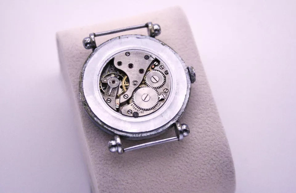 Retro Nivada military watch, Swiss-made, vintage men's wristwatch for collectors