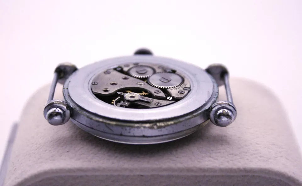 Vintage Nivada military watch, Swiss craftsmanship, retro men's wristwatch